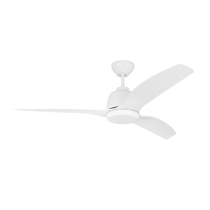 Visual Comfort Fan Avila Coastal 54" Ceiling Fan, White/Opal