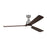 Monte Carlo Fan Company Bryden 60" LED Ceiling Fan, Steel/Walnut - 3BRYSM60BSD