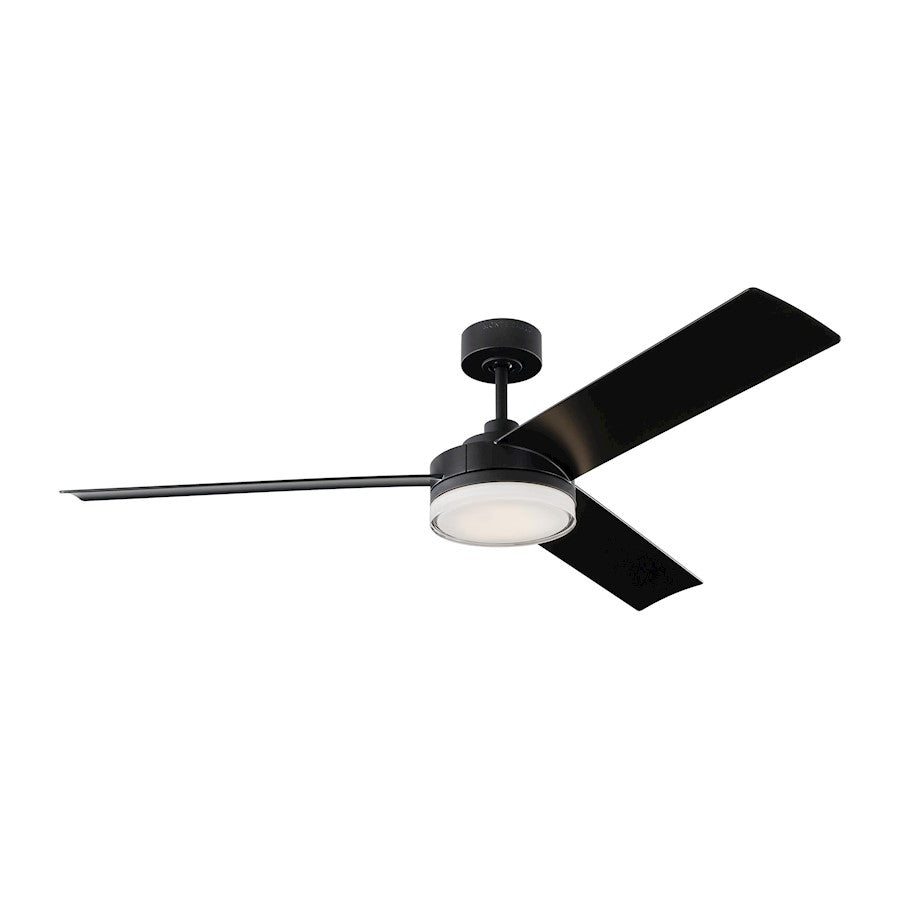 Monte Carlo Fan Company Cirque 56" Ceiling Fan, Black - 3CQR56MBKD