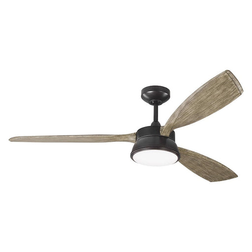 Monte Carlo Fan Company Destin Indoor Ceiling Fan, Aged Pewter - 3DSTR57AGPD