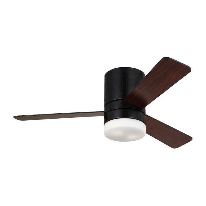 Monte Carlo Fan Era 44 Hugger LED Ceiling Fan, Black/Matte Opal - 3ERHR44MBKD