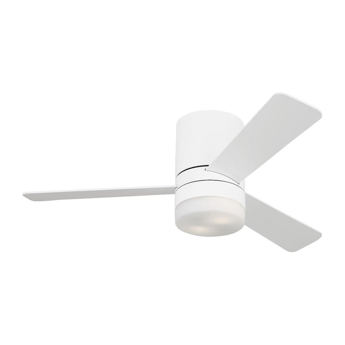 Monte Carlo Fan Era 44 Hugger LED Ceiling Fan, White/Matte Opal - 3ERHR44RZWD