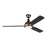 Monte Carlo Fan Co. Hicks 60" Ceiling Fan, Bronze/Ant. Brass - 3HCKR60BNZHABD