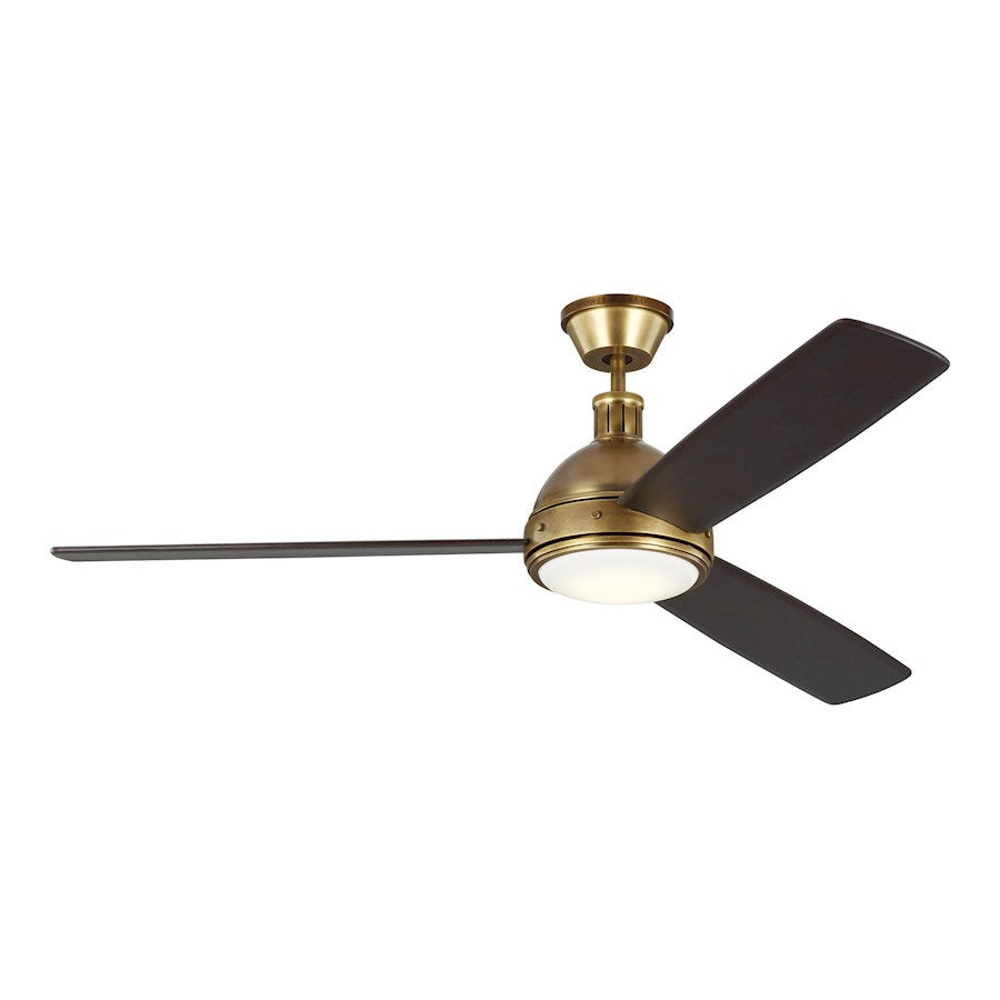 Monte Carlo Fan Company Hicks 60" Ceiling Fan, Antique Brass - 3HCKR60HABD