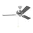 Monte Carlo Fan Company Linden 48 Ceiling Fan, Brushed Steel - 3LD48BS