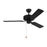 Monte Carlo Fan Company Linden 48 Ceiling Fan, Midnight Black - 3LD48MBK