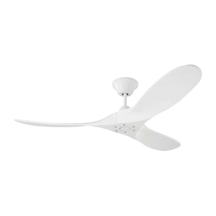 Monte Carlo Fan Company Maverick II Ceiling Fan, Matte White - 3MAVR52RZW