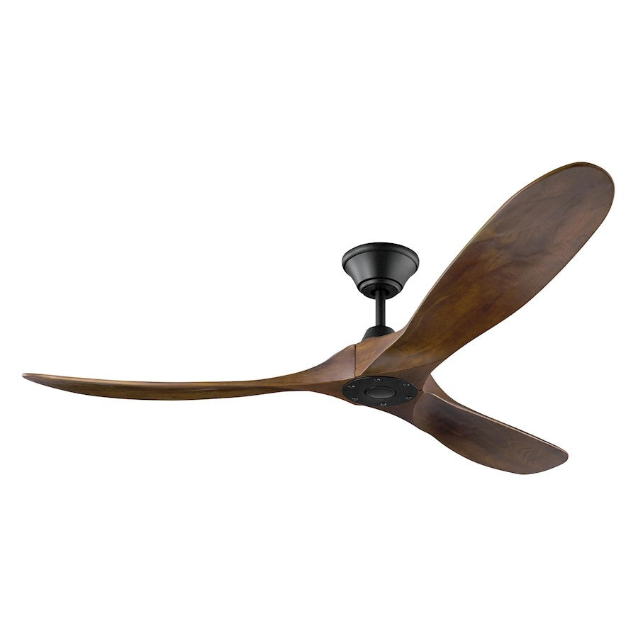 Monte Carlo Fan Company Maverick Ceiling Fan, Matte Black/Walnut