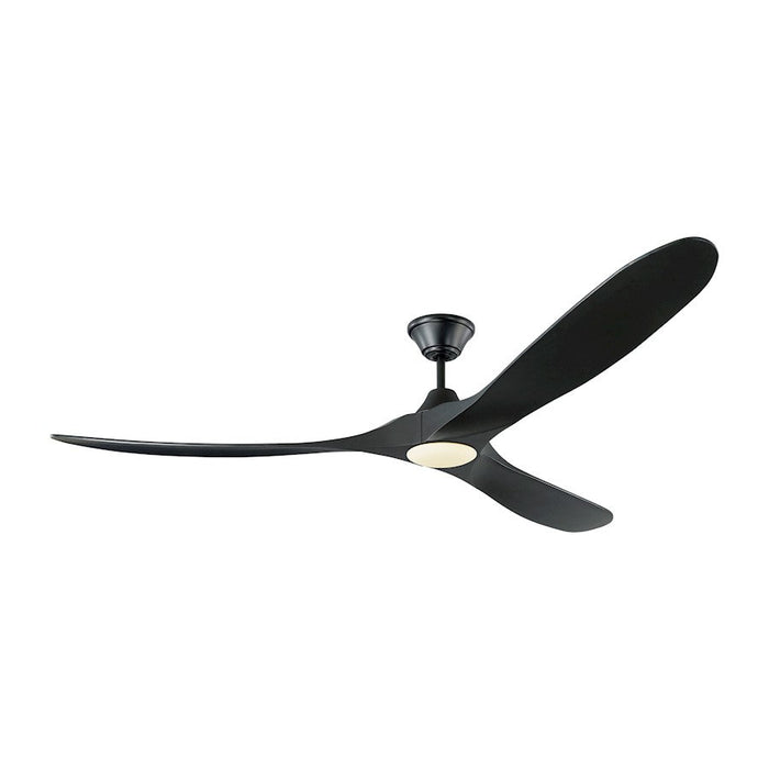 Monte Carlo Fan Company Maverick Max LED Ceiling Fan, Matte Black - 3MAVR70BKBKD