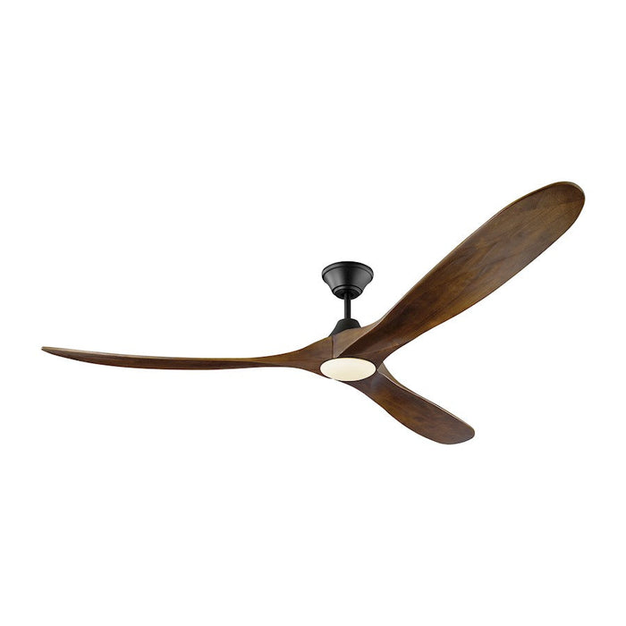 Monte Carlo Fan Company Maverick Max LED Ceiling Fan, Black/Walnut - 3MAVR70BKD