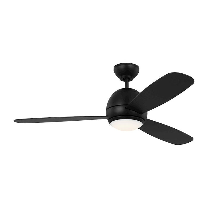 Monte Carlo Fan Orbis 52 LED Ceiling Fan, Midnight Black/Frosted - 3OBSR52MBKD