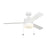 Monte Carlo Fan Company Syrus 52" Ceiling Fan, Matte White - 3SY52RZWD