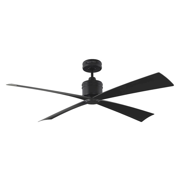 Monte Carlo Fan Company Launceton 56" Ceiling Fan, Midnight Black - 4LNCR56MBK