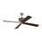 Monte Carlo Fan Company Subway 56" Ceiling Fan, Nickel/Walnut - 4SBWR56PN