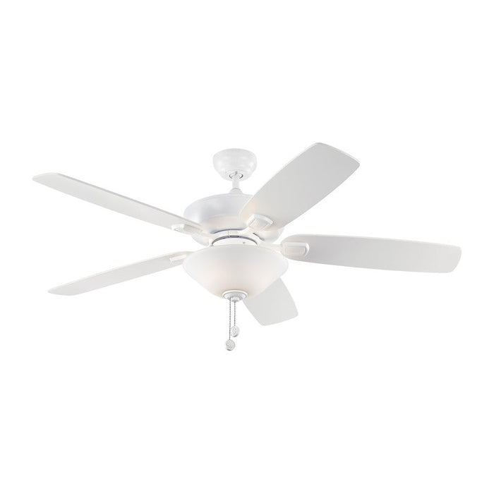 Monte Carlo Fan Company Colony Max Plus Ceiling Fan, Matte White - 5COM52RZWD-V1