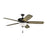 Monte Carlo Fan Co. Colony Super Max Plus Ceiling Fan, Pewter/WH - 5CSM60AGPD-V1