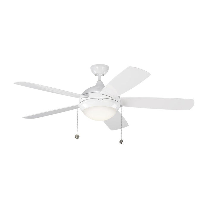 Monte Carlo Fan Company Discus Outdoor Ceiling Fan, White - 5DIW52WHD