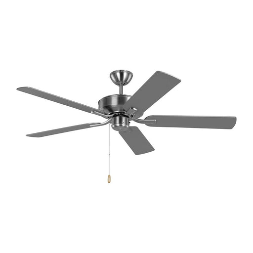 Monte Carlo Fan Company Linden 52 Ceiling Fan, Brushed Steel - 5LD52BS