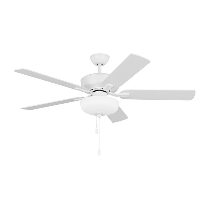 Monte Carlo Fan Company Linden DC 52 LED Ceiling Fan, Matte White - 5LDDC52RZWD