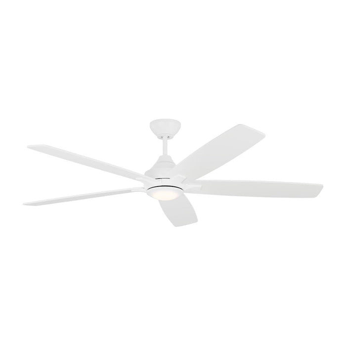 Monte Carlo Fan Company Lowden Smart 60" Ceiling Fan, White/Frost - 5LWDSM60RZWD