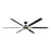 Monte Carlo Fan Company Loft 72" Ceiling Fan, Black/Brushed Steel - 6LFR72MBKD