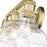 Golden Lighting Carver 3 Light Bath Vanity, Bronze/Clear