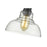 Golden Lighting Carver 1 Light Mini Pendant, Matte Black/Clear