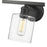 Golden Lighting Fisher 3 Light Bath Vanity, Matte Black/Clear