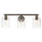 Golden Lighting Fisher 3 Light Bath Vanity, Rubbed Bronze