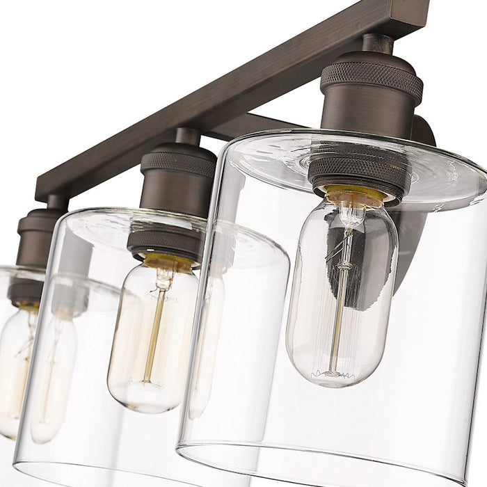 Golden Lighting Fisher 3 Light Bath Vanity, Rubbed Bronze