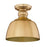 Golden Lighting Holmes 1 Light Flush Mount, Modern Brushed Gold