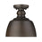 Golden Lighting Holmes 1 Light Flush Mount, Rubbed Bronze