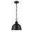 Golden Lighting Holmes 1-Light Mini Pendant, Black/ Black - 0316-M1LBLK