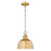 Golden Lighting Holmes 1 Light Mini Pendant, Modern Brushed Gold - 0316-M1LMBG