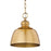 Golden Lighting Holmes 1 Light Mini Pendant, Modern Brushed Gold