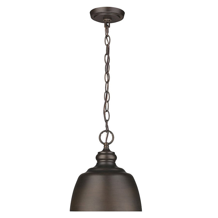 Golden Lighting Holmes 1 Light Mini Pendant, Rubbed Bronze