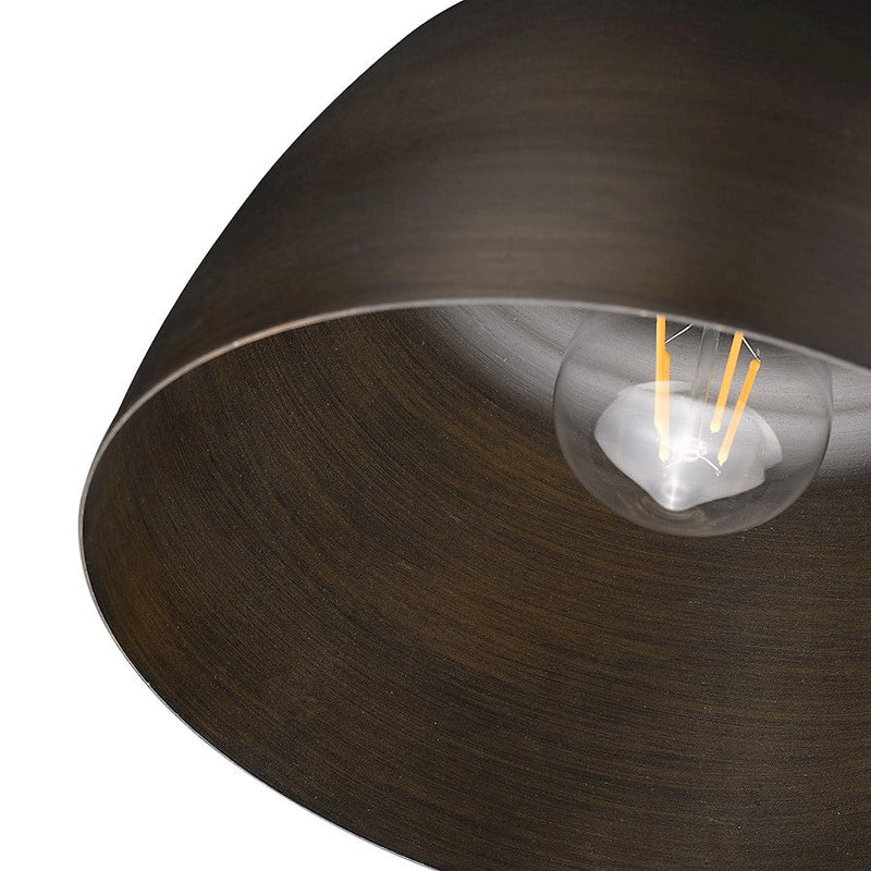 Golden Lighting Holmes 1 Light Mini Pendant, Rubbed Bronze
