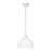 Golden Lighting Holmes 1-Light Mini Pendant, White/ White - 0316-M1LWHT