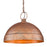 Golden Lighting Lincoln 1 Light Large Pendant, Vintage Copper