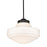 Golden Lighting Ingalls 1 Light Large Pendant, Black/Milk - 0508-LBLK-VMG