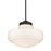 Golden Lighting Ingalls 1 Light Pendant, Black/Milk