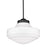 Golden Lighting Ingalls 1 Light Pendant, Black/Milk