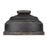 Golden Lighting Keating Flush Mount, Antique Black Iron