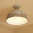 Golden Lighting Keating 3 Light Semi-Flush, Antique Ivory