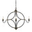 Golden Lighting Caspian 4 Light Chandelier, Antique Black Iron - 0830-4ABI