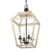 Golden Lighting Haiden 4 Light Pendant, Antique Black Iron - 0839-4PABI