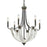 Golden Lighting Elwood 6 Light Chandelier, Antique Black Iron