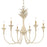 Golden Lighting Lillianne 6 Light Chandelier, Antique Ivory