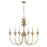 Golden Lighting Lillianne 6 Light Chandelier, Heirloom Gold