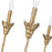 Golden Lighting Lillianne 6 Light Chandelier, Heirloom Gold